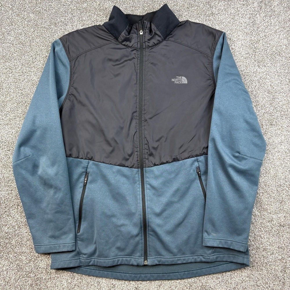The North‎ Face Cinder Jacket Men's XL Blue Black Full Zip Windbreaker NF0A3CF3